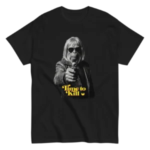 Camiseta Zaius Time to Kill. Estilo irónico de Yes Oui Bai. Gráfica artística y contracultura.
